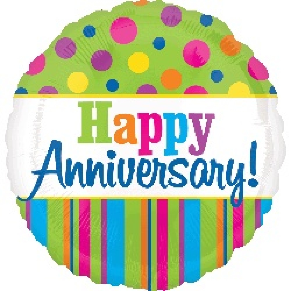 Happy Anniversary - 9 inch air filled balloon