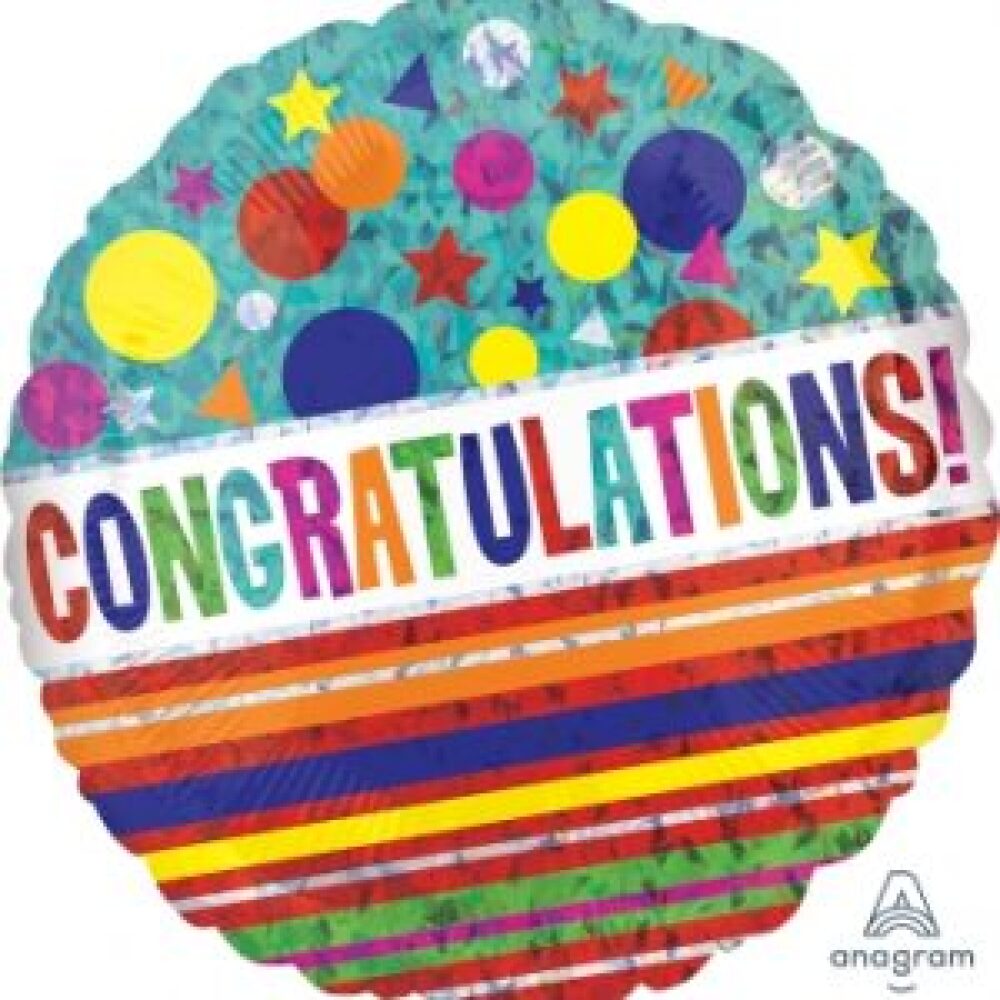 Congratulations - 18inch Helium filled Balloon