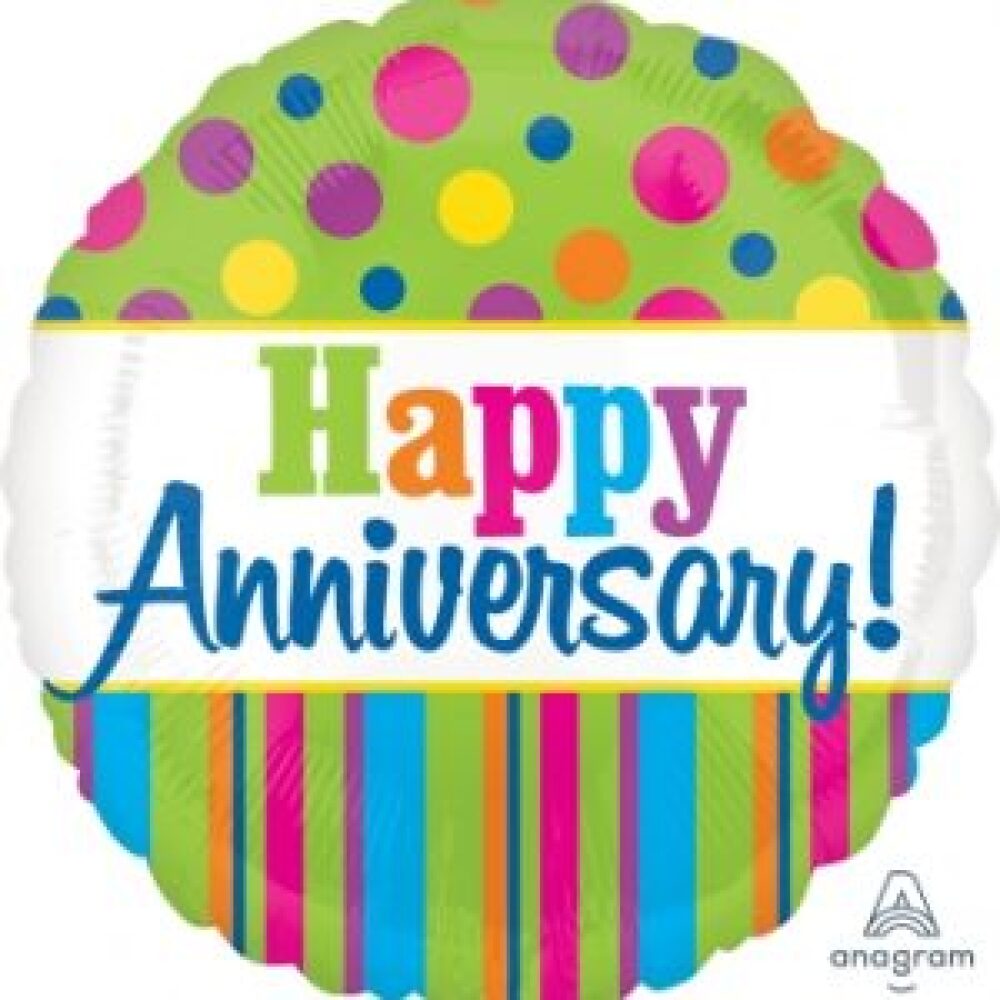 Happy Anniversary - 18inch Helium filled Balloon