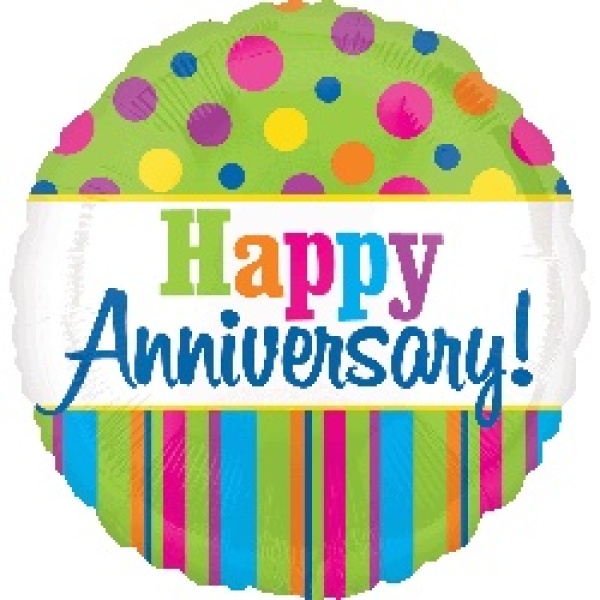 Happy Anniversary - 9 inch air filled balloon