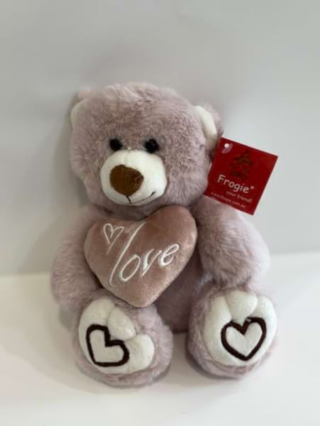 Dusty Pink Love Heart Bear 