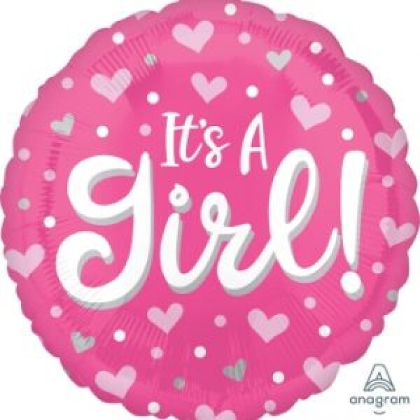 It's a girl - 9 inch air filled balloon