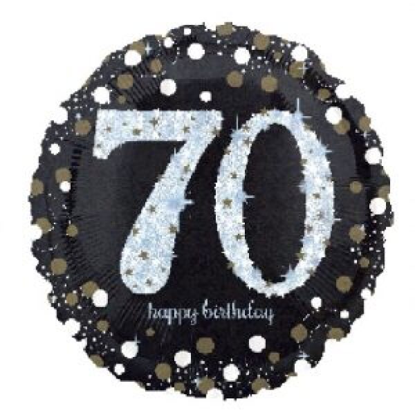 70th - 18inch helium filled balloon
