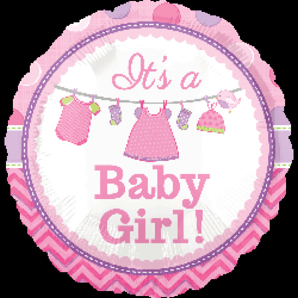 It's a Baby Girl - 18inch Helium filled Balloon