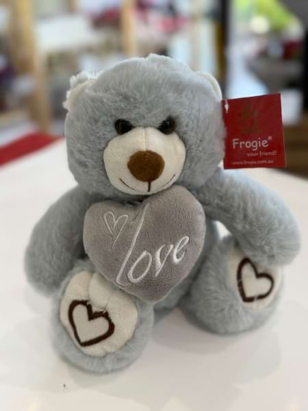 Blue Love Heart Bear 