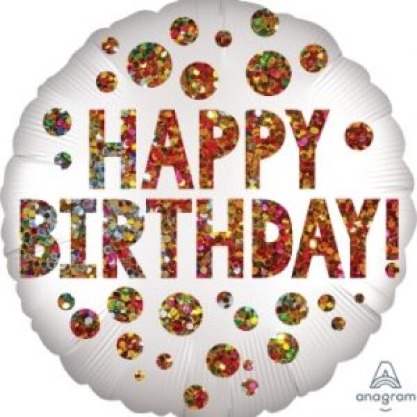 Happy Birthday - 18inch Helium filled Balloon